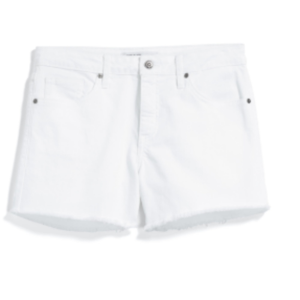 JUST BLACK Kolby Fray Hem Denim Short